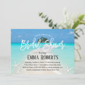 Invitation Fête des mariées de plage d'été de l'île tropicale (Debout devant)