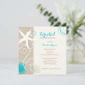 Invitation Fête des mariées de plage moderne (Debout devant)
