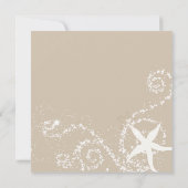 Invitation Fête des mariées de plage moderne (Dos)