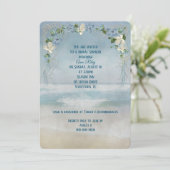 Invitation Fête des mariées De Plage Nautique (Debout devant)