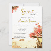 Invitation Fête des mariées de plage Orange Oleander Flower (Devant)