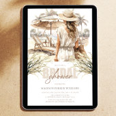 Invitation Fête des mariées de plage Pastel Aquarelle