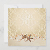 Invitation Fête des mariées de plage Starfish (Dos)