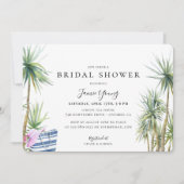 Invitation Fête des mariées de plage Tropical Island (Devant)