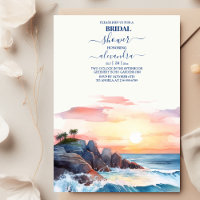 Fête des mariées de plage tropicale aquarelle