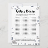 Invitation Fête des mariées de points et boîtes Jeu de briseu (Devant)