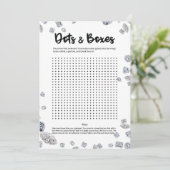 Invitation Fête des mariées de points et boîtes Jeu de briseu (Debout devant)