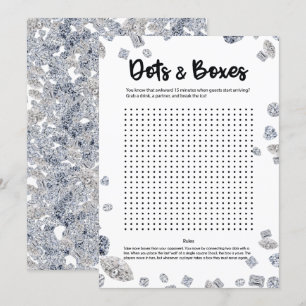 Invitation Fête des mariées de points et boîtes Jeu de briseu