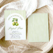 Invitation Fête des mariées de poires parfaites pour les rayu