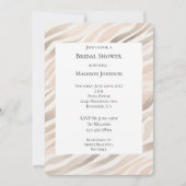 Invitation Fête des mariées de Poster de animal de crème rose (Devant)