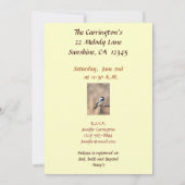 Invitation Fête des mariées de poulet (Dos)