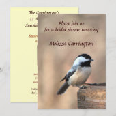 Invitation Fête des mariées de poulet (Devant / Derrière)