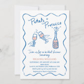 Invitation Fête des mariées de poursuites contre les pétales (Devant)