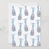 Invitation Fête des mariées de poursuites contre les pétales (Dos)