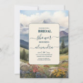 Invitation Fête des mariées de prairie rustique (Devant)