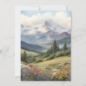 Invitation Fête des mariées de prairie rustique (Dos)