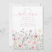 Invitation Fête des mariées de pré Fleur sauvage Boho (Devant)