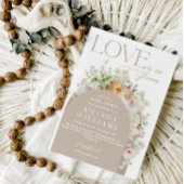 Invitation Fête des mariées de printemps de Boho Rustic Fleur