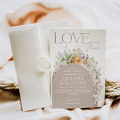 Invitation Fête des mariées de printemps de Boho Rustic Fleur