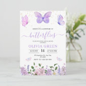Invitation Fête des mariées de printemps de la vie des papill (Debout devant)