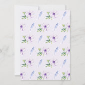 Invitation Fête des mariées de printemps de l'hyacinthe d'ané (Dos)