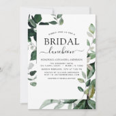 Invitation Fête des mariées de printemps Dîner vert Invitatio (Devant)