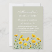Invitation Fête des mariées de printemps du Fleur sauvage jau (Devant)