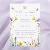 Invitation Fête des mariées de printemps du Fleur sauvage Lav