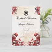 Invitation Fête des mariées de printemps florale fleur sauvag (Debout devant)