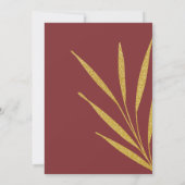 Invitation Fête des mariées de printemps florale fleur sauvag (Dos)