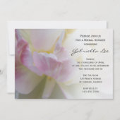 Invitation Fête des mariées de printemps rose blanc Tulip (Devant)
