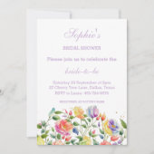 Invitation Fête des mariées de printemps rose Lilac Roses (Devant)