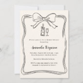 Invitation Fête des mariées de proprco à l'arc dessinée à la  (Devant)
