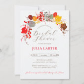 Invitation Fête des mariées de raisins de Berry doux à la flo (Devant)