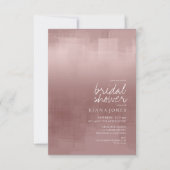 Invitation Fête des mariées de réflexion aquarelle Cinnamon I (Devant)