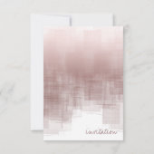 Invitation Fête des mariées de réflexion aquarelle Cinnamon I (Dos)