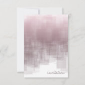 Invitation Fête des mariées de réflexion aquarelle Mauve ID77 (Dos)