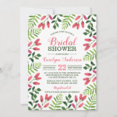 Invitation Fête des mariées de remplissage de ressort simple (Devant)