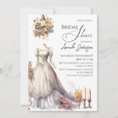 Invitation Fête des mariées de robe de Mariage victorienne (Devant)