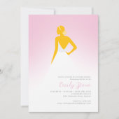 Invitation Fête des mariées de robe Mariage de Couture Blush  (Devant)