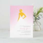 Invitation Fête des mariées de robe Mariage de Couture Blush  (Debout devant)