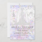 Invitation Fête des mariées de robe Mariage Iridescente Diamo (Devant)