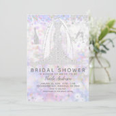 Invitation Fête des mariées de robe Mariage Iridescente Diamo (Debout devant)