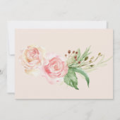 Invitation Fête des mariées de robe Mariage rose pâle (Dos)