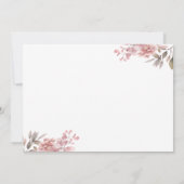 Invitation Fête des mariées de robe Mariage rose pâle (Dos)