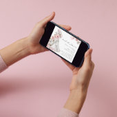 Invitation Fête des mariées de robe Mariage rose pâle