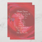 Invitation Fête des mariées de Rose rose (Devant / Derrière)