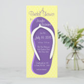 Invitation Fête des mariées de rotation violette (Debout devant)