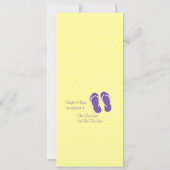 Invitation Fête des mariées de rotation violette (Dos)