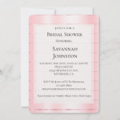 Invitation Fête des mariées de ruban rose (Devant)